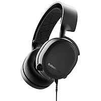 SteelSeries Arctis 3 - All-Platform Gaming Headset for PC - PlayStation 5 and PS4, Xbox One, Nintendo Switch, VR, Android and iOS - Black (Renewed)
