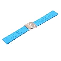 Watch Accessories Suitable For Breitling Series Silicone Strap 22 24mm Folding Clasp Men Women Watch Straps