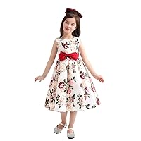 Flower Girl Dresses for Wedding Birthday Pageant Tea Party Ruffles Layered Floral Formal Dresses 2-10 Years