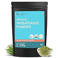 aelona Organic Wheat Grass Powder - USDA Certified Organic Wheatgrass Powder for Energy, Immunity Support & Detoxification - 100g Veg Powder
