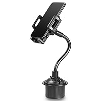 Roxie Long Neck Car Cup Phone Holder, Gooseneck Automobile Cup Holder Phone Mount for Galaxy S23 S22 S21 Plus, iPhone 14 Plus, 14 Pro Max, 14 Pro