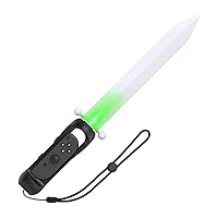 LED Game Sword for Nintendo Switch Joy-Con, Hand Grip for Skyward Sword Switch Game with Hand Strap (Black)