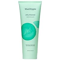 Jelly Cleanser - Jelly to Milky Hydrating Face Wash for Women/Men with Rose, Chamomile, and Hyaluronic Acid, 4 Fl Oz