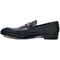 Handmade Patent Seude Mixed Loafers
