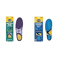 Prevent Pain and Energizing Comfort Insoles, Women's Size 6-10, 1 Pair Each, Protect Against Foot Pain and Provide All-Day Comfort