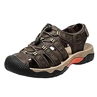 Summer Baotou Sandals Men's Beach Shoes Men'2119s Open Toe Leisure Sports Sandals Outdoor Large Size Men's Shoes Cowhide Slippers 12 13 14