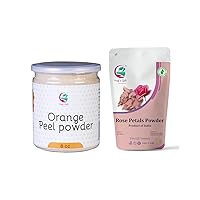 YOGI’S GIFT – Celebrating health Multi Pack | Orange Peel Powder + Rose petal Powder For Face | 8 Oz Each