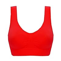 Sports Bras Comfort Bras for Women 2024 Fashion Seamless Wireless Sleep Yoga Bras with Removable Pads
