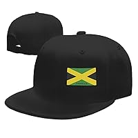 Jamaican Flag Hat for Men Flat Bill Baseball Caps Fashion Street Dancer Trucker Hat