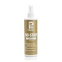 NaturVet Pet Organics No Stay Spray Pet Training Spray for Cats – Helps Deters Cats from Furniture, Rugs, Fabrics – Includes Herbs, Plants, Essential Oils as Deterrent – 16 Oz.
