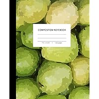 composition notebook: fruit paint pattern,Journal,Line Wired 120 pages, school office home gifts