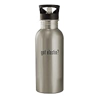 got elastin? - 20oz Stainless Steel Water Bottle, Silver