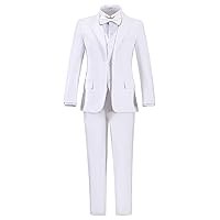 Boys Formal Suits Set Outfit with Dress Shirt and Bowtie