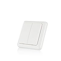 Trust Smart Home AWST-8802 Wireless Double Wall Switch for Wireless Control of Two or More Lights/Devices