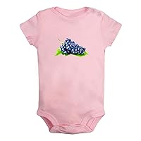 Fruit Grape Image Print Rompers Newborn Baby Bodysuits Infant Jumpsuits Novelty Outfits Clothes