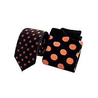 Men's POLKA DOTS Necktie & Dress Socks Set