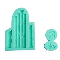 Bamboo Cake Border Silicone Moulds DIY Cupcake Fondant Mold Cake Decorating Tools Candy Chocolate Gumpaste Moulds Cocoa Bombs Mold