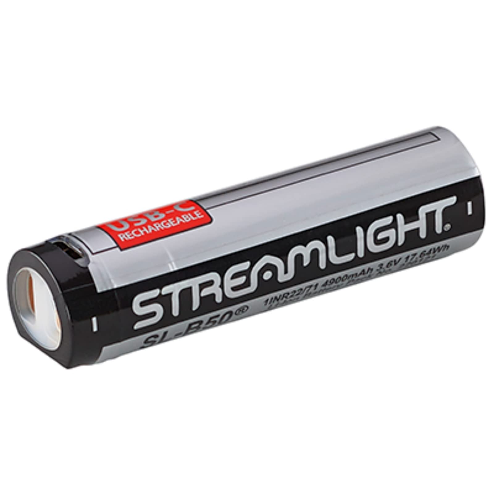 Streamlight 22111 SL-B50 Protected Lithium-Ion USB-C Rechargeable Battery with Integrated Charge Port, 1-Pack