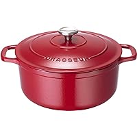 CHASSEUR CH472203RD Sublime Round Casserole 8.7 inches (22 cm), Donsherry Red