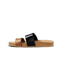 Reef Womens Vista Vegan Leather Slides With Cushion Bounce Footbed Sandals