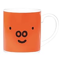 Kaneshotouki Dick Bruna Miffy Granti Mug, Approx. 10.1 fl oz (300 ml), Face Up 409129 Orange
