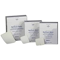 Medline Optifoam Basic Non-Adhesive Foam Dressings, Fenestrated, Sterile, 3