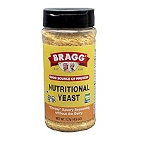 Bragg Premium Nutritional Yeast Seasoning - Vegan, Gluten Free – Good Source of Protein & Vitamins – Nutritious Savory Parmesan Cheese Substitute (Original, 4.5 Ounce (Pack of 1))