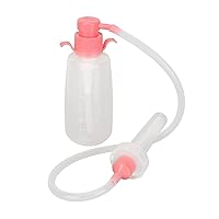 350ml Vaginal Douche Cleaner, Reusable Manual Pressure Clean Female Vaginal Cleaner Anal Douche Vagina Cleaning Kit for Daily Care(Pink)