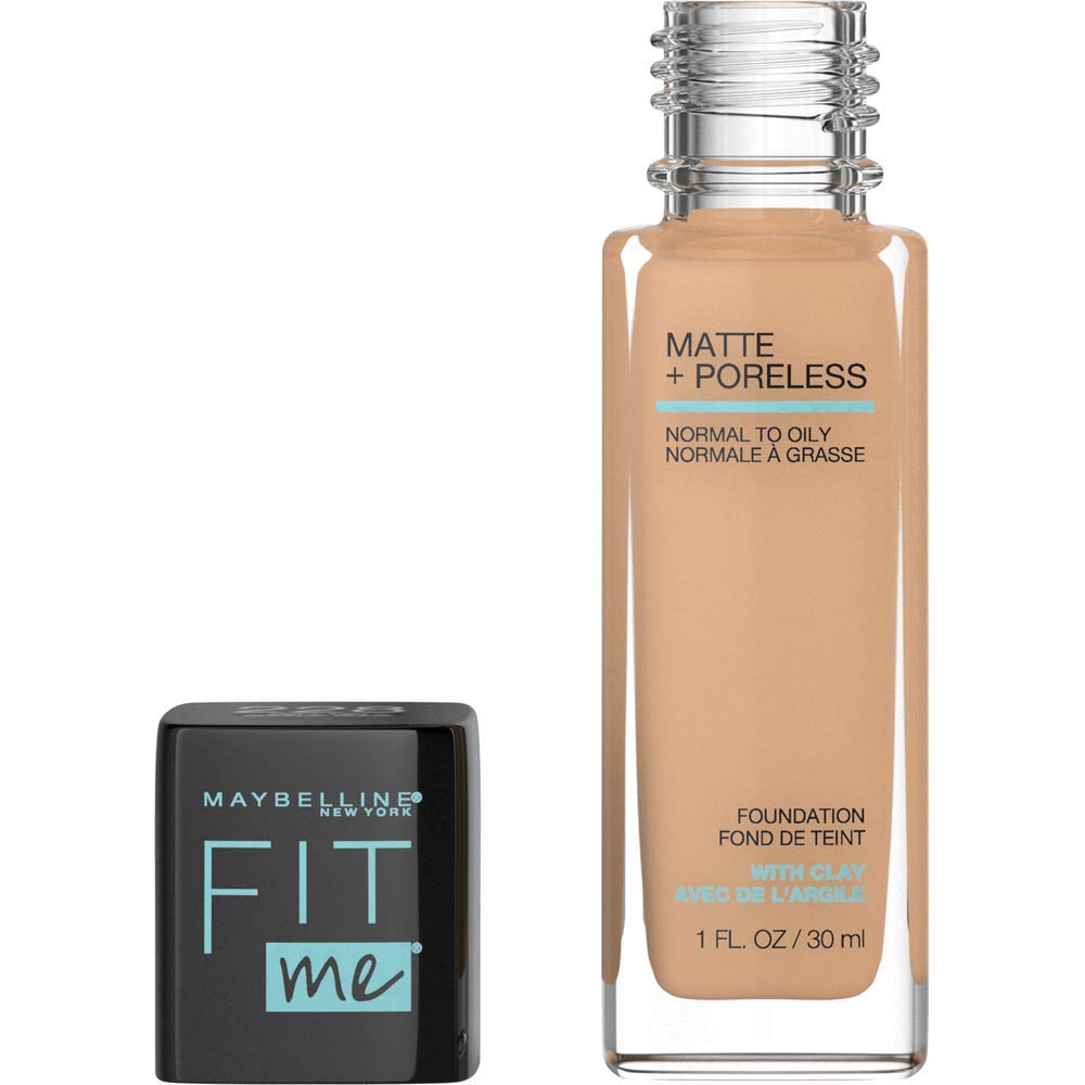 Maybelline Fit Me Matte + Poreless Liquid Oil-Free Foundation Makeup, Soft Tan, 1 fl; oz