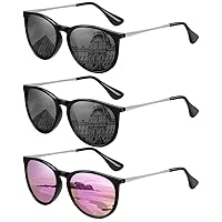 Ougenni Sunglasses Womens Men Vintage Polarized Retro Sunglasses Women Sunglasses Round Classic UV Protection