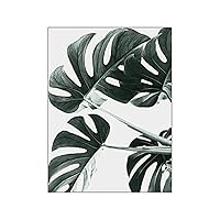 OYFFL Golden Plant Poster Leaf Painting Wall Art Canvas Painting Nordic Banana Leaf Yellow Flower Pictures for Home Decor (20 * 30cm No Frame,3)