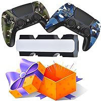 MUCUMO 2 Pack Wireless Controller for PS4 Controller with Charging Station,Remote Control for Playstation 4 Controller With Charger Dock,Camo Blue+Camo Green+White-Black Charger Dock,Cheap