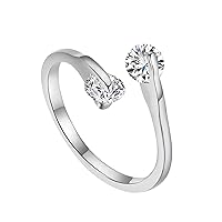 For Women Fashion Open Gift Jewelry Ring Diamond Ring Rings Self Love Ring