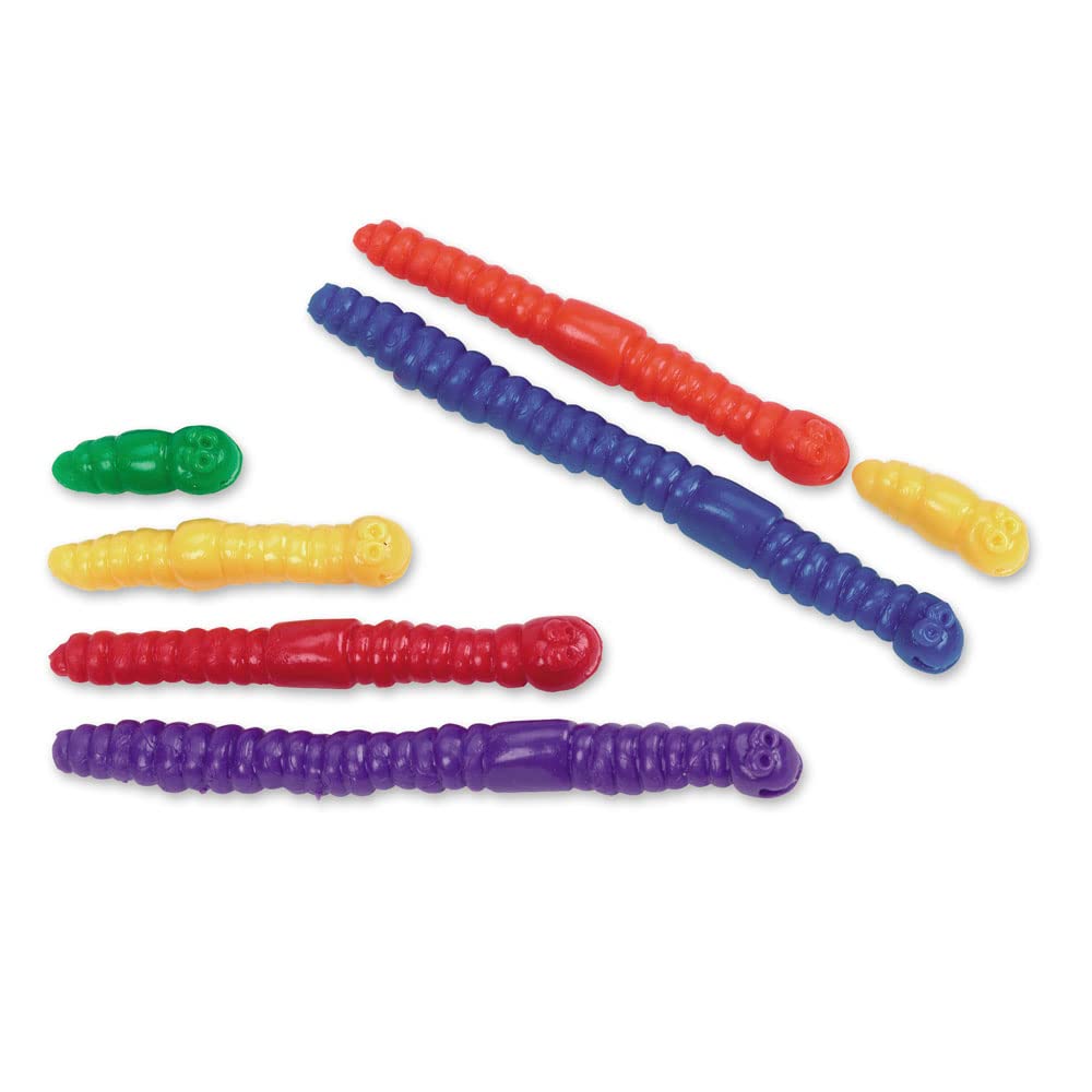 Learning Resources Measuring Worms - 72 Pieces, Ages 3+ Toddler Learning Toys, Counters for Kids