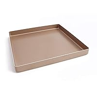 Gold 11 Inch Square Baking Tray Bakeware Pan Aluminum Premium Not-Stick Pastry Tools Oven Tray Kitchen Accessory Baking Dish