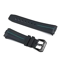 YANLITIAN 24mm Rubber Strap Men's Watch Accessories Pin Buckle Compatible With Panerai Outdoor Sports Waterproof Silicone Strap Women Watch Band Suit