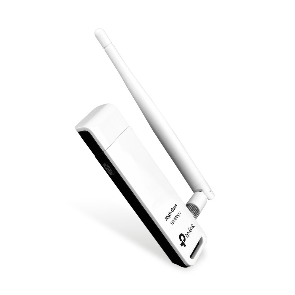 Tp-Link TL-WN722N IEEE 802.11n (Draft) USB - Wi-Fi Adapter. Wireless LITE N Adapter 150M USB HIGH GAIN 1DETACHABLE Antenna WL-AP. 150 Mbps - External