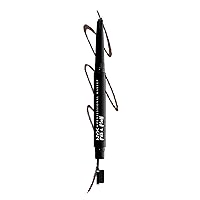 NYX PROFESSIONAL MAKEUP Fill & Fluff Eyebrow Pomade Pencil, Chocolate