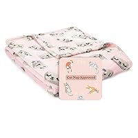 Cat Lovers Blanket - Soft Cozy Lightweight Fleece Throw Blanket for Couch, Sofa, Bedroom, Dogs Bed | Christmas/Birthday Gifts| 50 x 60 inches (Pink with Gray Kitties/Cats)