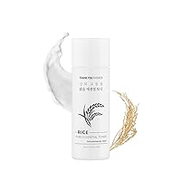 THANKYOU FARMER Rice Pure Essential Toner 1.05 Fl oz (30ml) - Hydrating Milky Toner, Korean Rice Extract, Niacinamide, Dermatologist Tested, Travel Size, Mothers Day Gifts