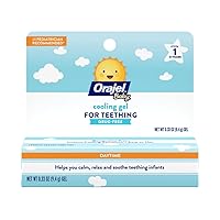 Baby Daytime Cooling Gel for Teething, Drug-Free, 1 Pediatrician Recommended Brand for Teething*, One .33oz Tube