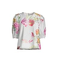 Ted Baker Women's Pastel Floral Print Ayymee Puff-Sleeve Blouse