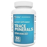 Dr. Berg's Trace Minerals Enhanced Complex - Complete with 70+ Nutrient-Dense Health Mineral - 100% Natural Ingredients - Dietary Supplements - 60 Capsules
