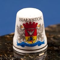 Ceramic Thimble - Bialystok City Crest