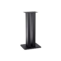 Monolith 24 Inch Speaker Stand (Each) - Supports 75 lbs, Adjustable Spikes, Compatible With Bose, Polk, Sony, Yamaha, Pioneer and others, Black