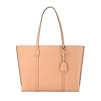 Tory Burch Women's Devon Sand Pebbled Leather Perry Large Trtiple Compartment Tote Handbag