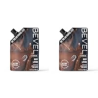 Bevel All Day Body Lotion for Men with Shea Butter and Argan Oil, On-The-Go Pouch, Lightweight Formula Softens and Smoothes Skin, Travel Essentials, TSA Friendly, 3.4oz (Pack of 2)