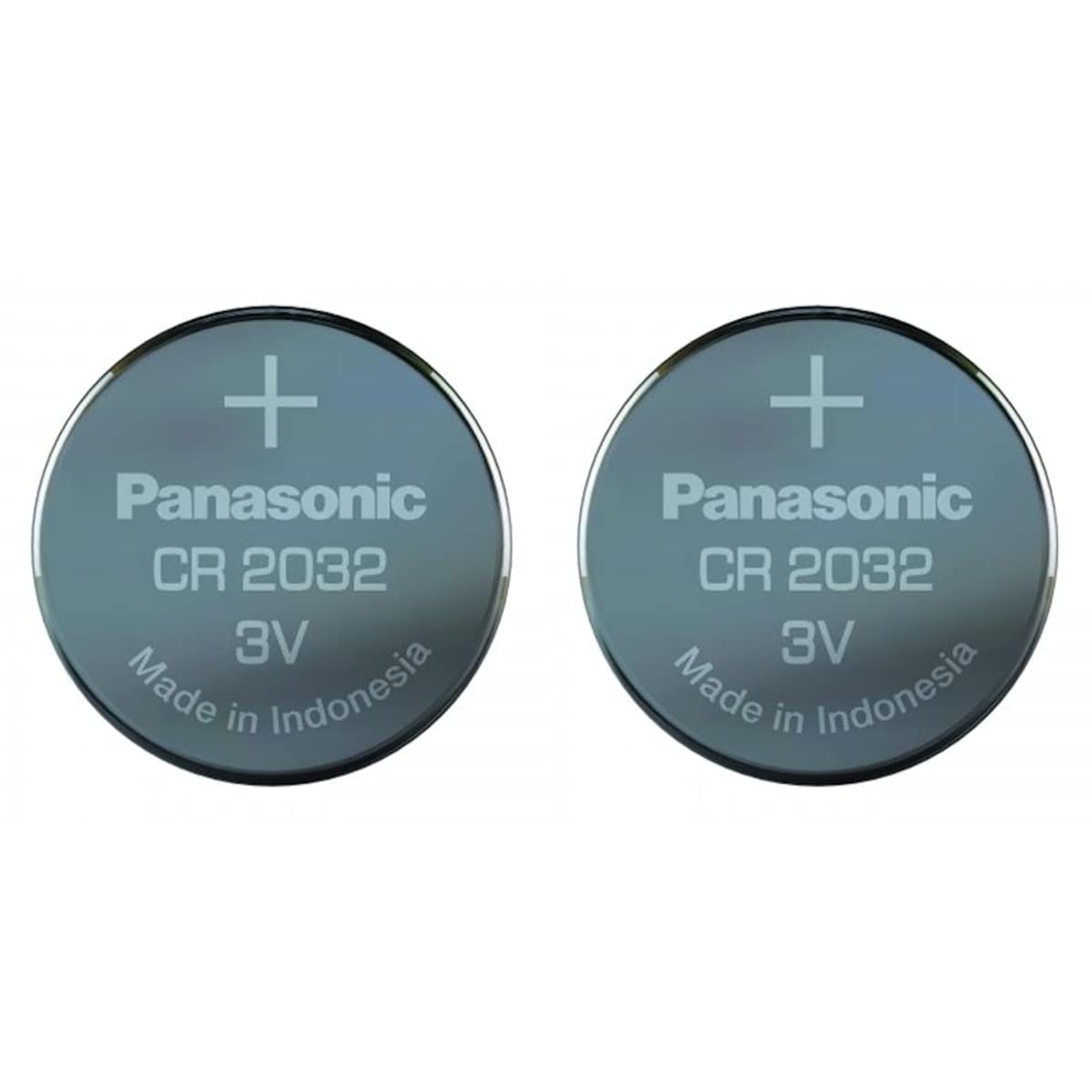 Panasonic One (1) Twin Pack (2 Batteries) CrCR2032 Lithium Coin Cell Battery 3V Blister Packed