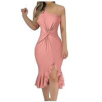 Off The Shoulder Dresses for Women Summer Maxi Sleeveless Colors Sequin Dress for Women 2024