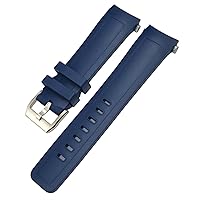 for IWC Aquatimer Family IW3568 Silicone 22mm Watch Band (Color : Blue, Size : 22mm)